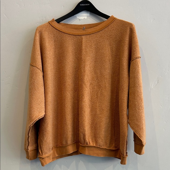 Free People Intimately Kelly Oversized Crewneck Sweatshirt - Picture 2 of 12